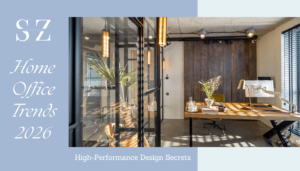 Ultra-luxury home office in Miami featuring cognitive ergonomics, circadian lighting, and high-performance minimalist design by Sarah Z Designs.