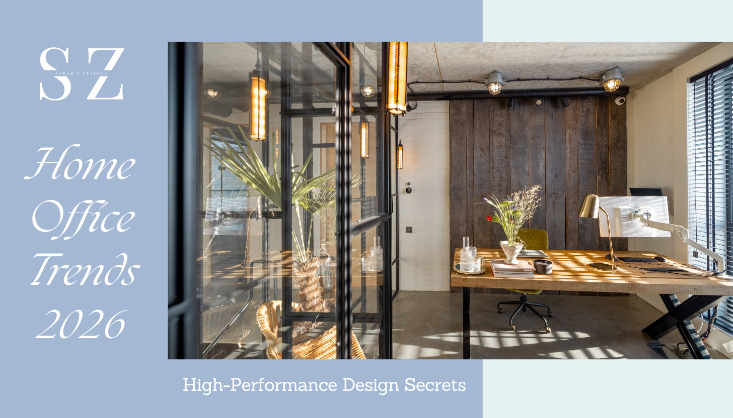 Ultra-luxury home office in Miami featuring cognitive ergonomics, circadian lighting, and high-performance minimalist design by Sarah Z Designs.